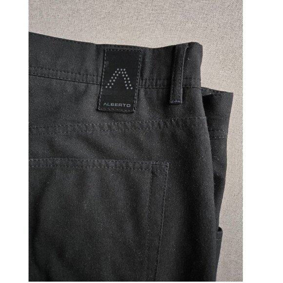 Alberto Pants Men's 40 x 31 ALTERED Ceramica Modern Fit Dress Pants Stone Black - Picture 6 of 8